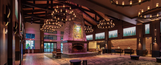 Great Wolf Lodge using ICG Italia's E-Wood Oak US-made porcelain tile flooring