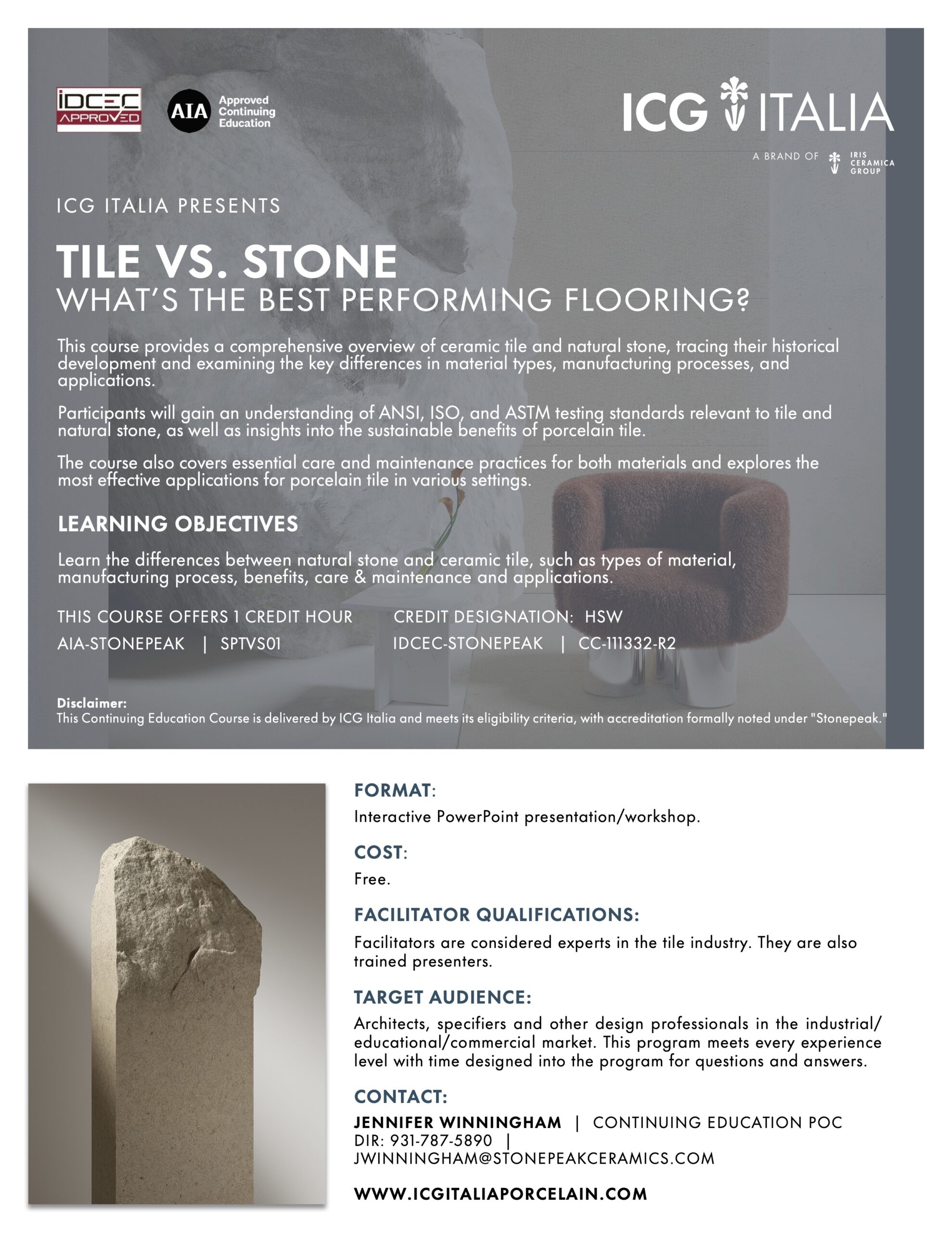 ICG IT_CEU_Summary Flyer_2026_Tile Vs. Stone – What’s The Best Performing Flooring